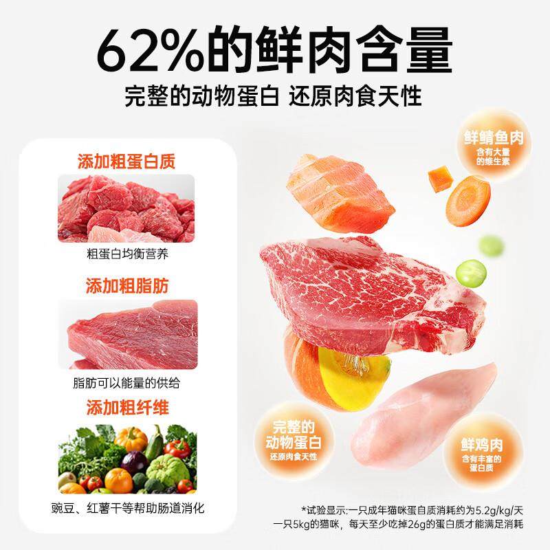 奥芬洁幼猫猫粮60%鲜肉四拼冻干成猫通用猫干粮三文鱼味 一袋(3斤,淘宝优惠券,粉丝福利购,淘宝优惠卷