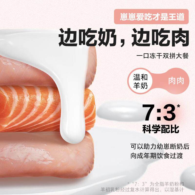 卫仕(NOURSE)羊初乳三文鱼冻干棒 宠物零食 成幼猫幼犬母乳营养磨,淘宝优惠券,粉丝福利购,淘宝优惠卷