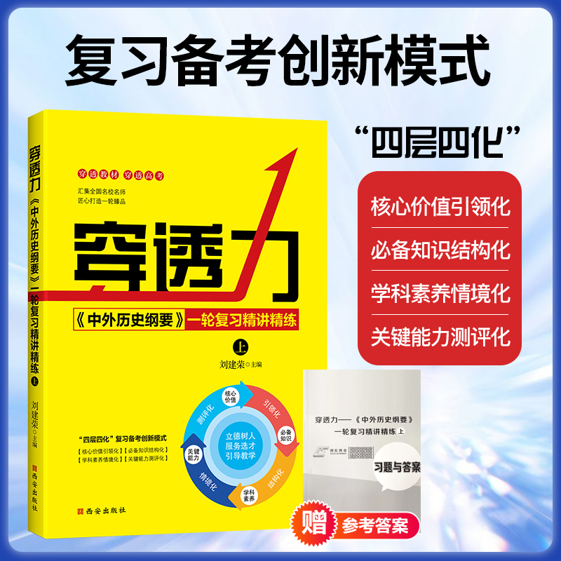 2024新版穿透力中外历史纲要一轮复习精讲精炼上下册刘建荣高考历史必刷题总复习高三备战新高考高中历史专题复习精要高考真题总结-图0