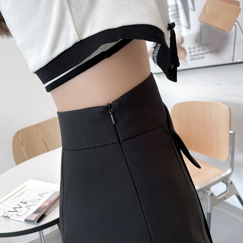 2022新款高腰雪纺黑色女外穿夏短裤 离题服饰休闲裤