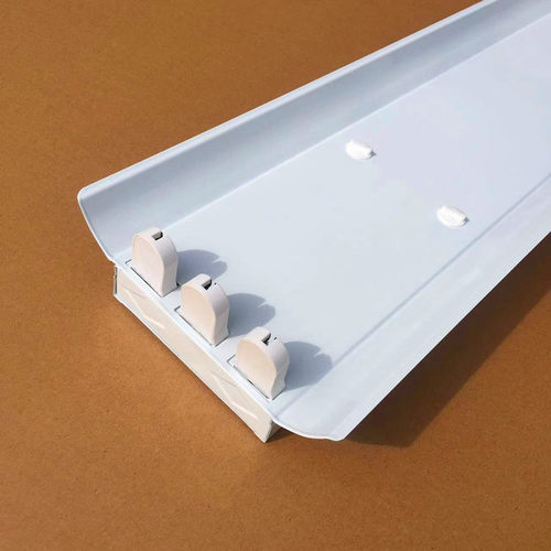 T8LED三管日光灯3*40W三支带罩日光灯加厚1.2米T8灯座灯架全套 - 图1