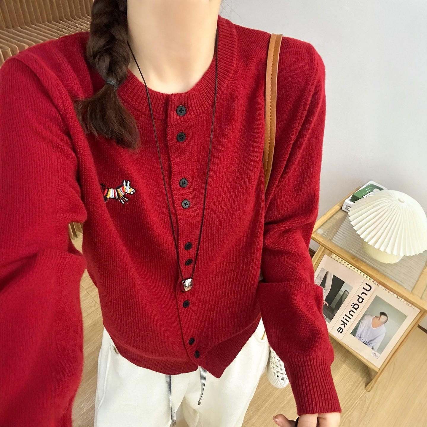 彩色小马细羊毛针织开衫女欧洲站2025冬装新款欧货女装毛衣外套潮,淘宝优惠券,粉丝福利购,淘宝优惠卷