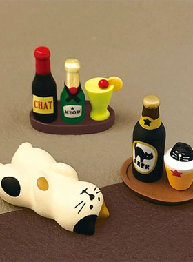 猫咪秋冬桌面氛围感摆件整套入！
