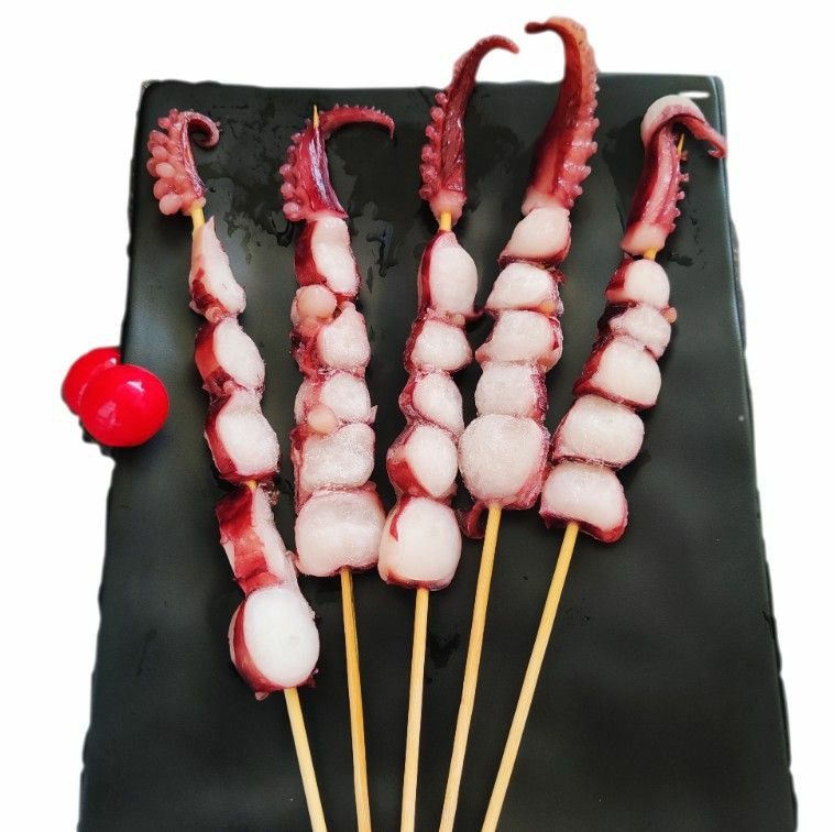 40g龙珠串 冷冻章鱼串水产鱿鱼串海鲜大串章鱼足八爪鱼铁板烧烤材,淘宝优惠券,粉丝福利购,淘宝优惠卷