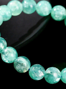 蓝色祖母水晶手链女高品质冰透