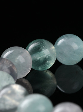 天然高品质萤石手串轻奢时尚款百搭彩兔毛手链流行天然石手饰礼物