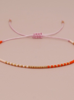 热销度假风波西米亚小米珠手链高级轻奢小众精致感手饰ins风手饰