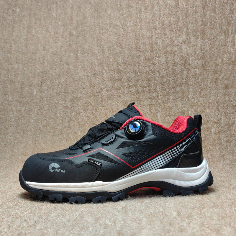 欧洲外贸防砸钢头鞋防水男鞋女鞋自动旋扣三秒穿脱钢板防刺劳保鞋 - 图3