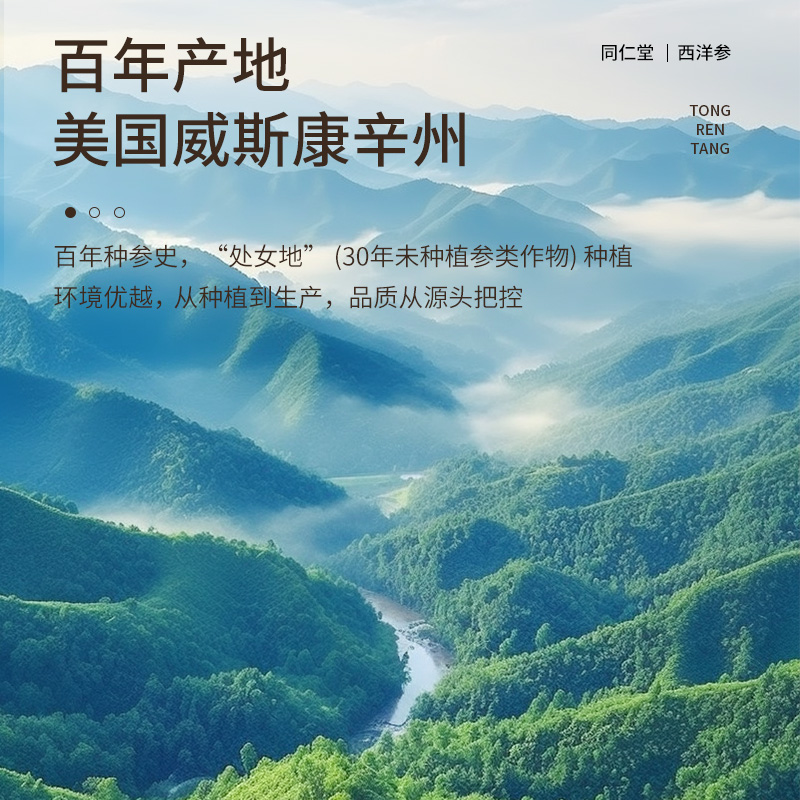 北京同仁堂西洋参礼盒送长辈父母美国花旗参片大片官方旗舰店正品 - 图2