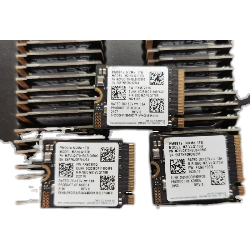 Samsung/三星 1TB pm991a 1t ssd nvme pcie m.2 2230固态硬盘ssd - 图1