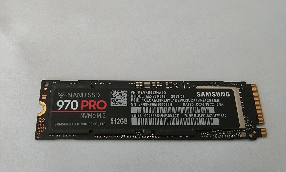 Samsung/三星 970 pro 512G 三星固态硬盘 ssd nvme pcie m.2拆机 - 图1