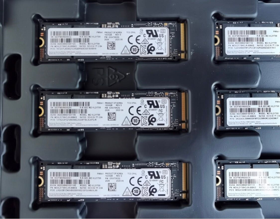 Pm9a1 1t 固态硬盘 ssd nvme m.2 笔记本电脑 台式机 pcie 拆机盘 - 图0