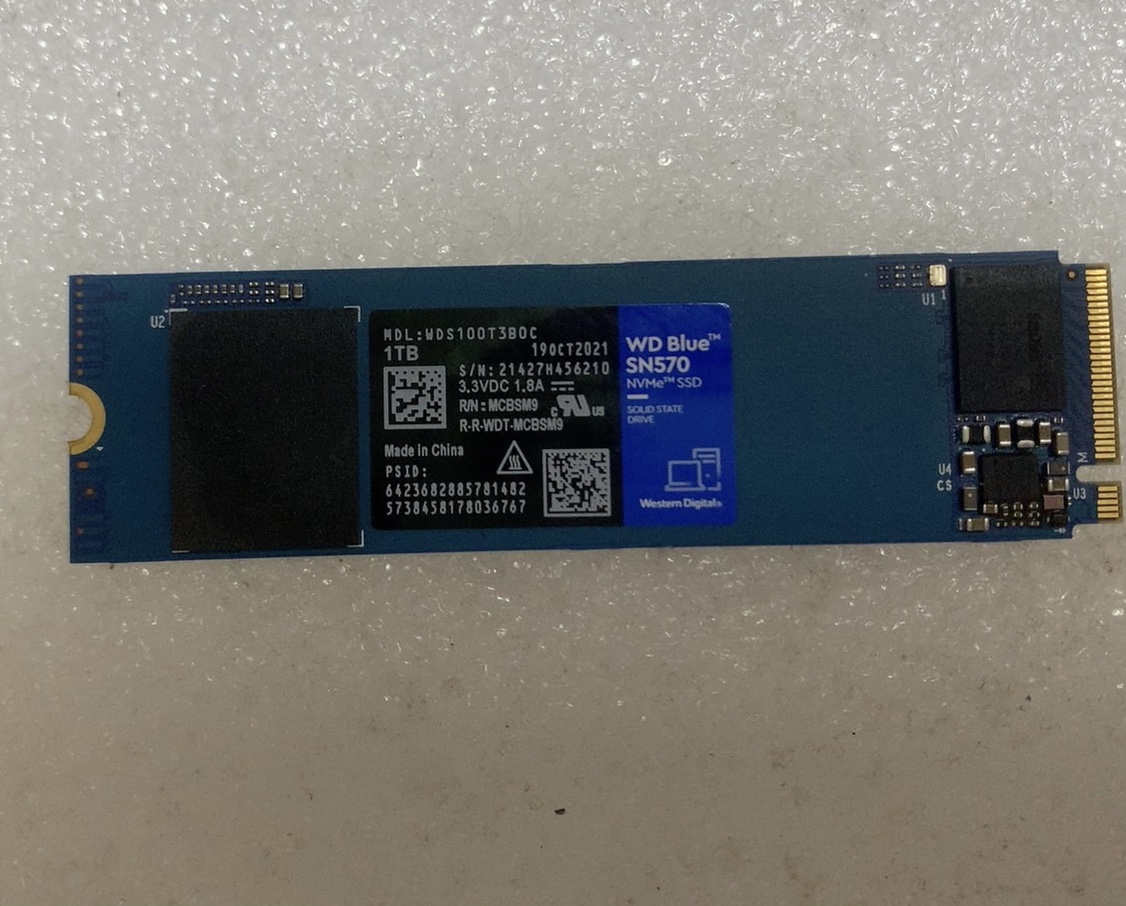 WD/西部数据 SSD sn570 1t 固态硬盘 ssd nvme pcie m.2 2280 - 图1