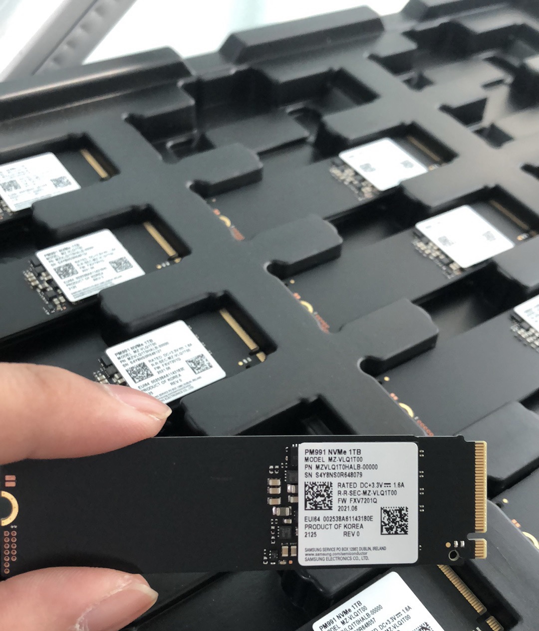 Samsung/三星 PM991 1t ssd nvme pcie m.2 2280固态硬盘电脑拆机 - 图1