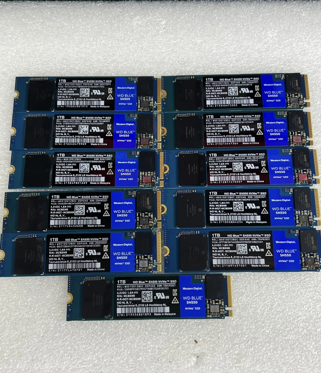 WD/西部数据 SSD sn550 1t 固态硬盘 pcie m.2 nvme 电脑拆机西数 - 图0