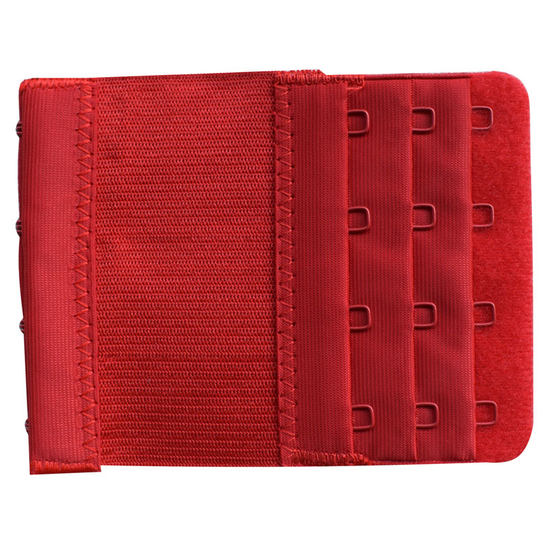 Elastic extended 3-button 4-breasted bra back buckle