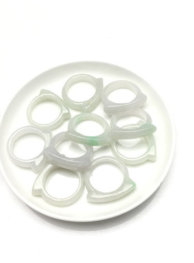 玉石戒指玉石天然翡翠戒指圈