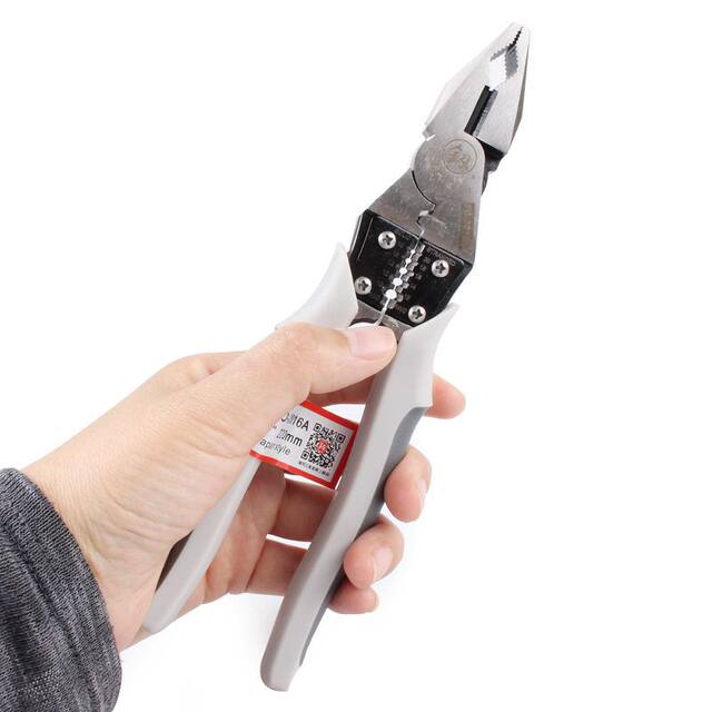 Fukuoka Tools Strength Saving Multifunctional Wire Cutter Insert Pliers Flat-Out Wire Cutter 8 Inch FO-2016A