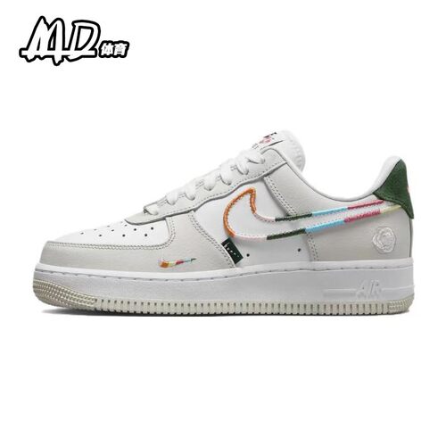 耐克 NIKE AirForce1Low空军一号AF1白色女款低帮板鞋 FN8924-111 - 图3