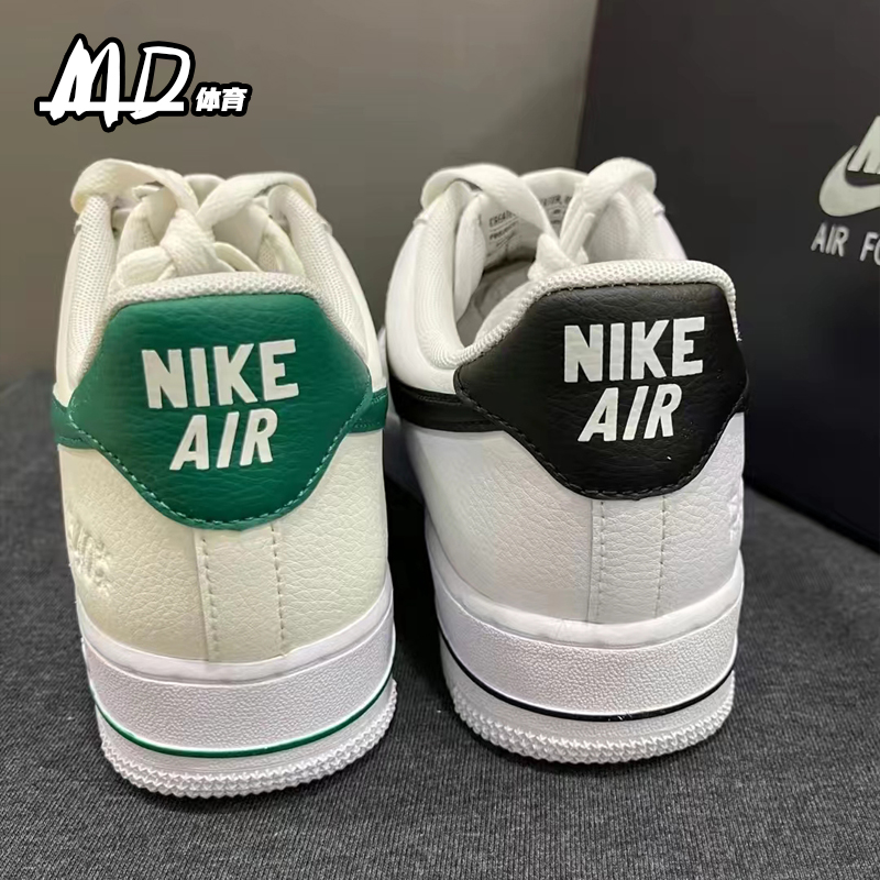 耐克NIKE Air Force1 AF1黑白白绿空军一号男休闲板鞋DQ7658-100-图2