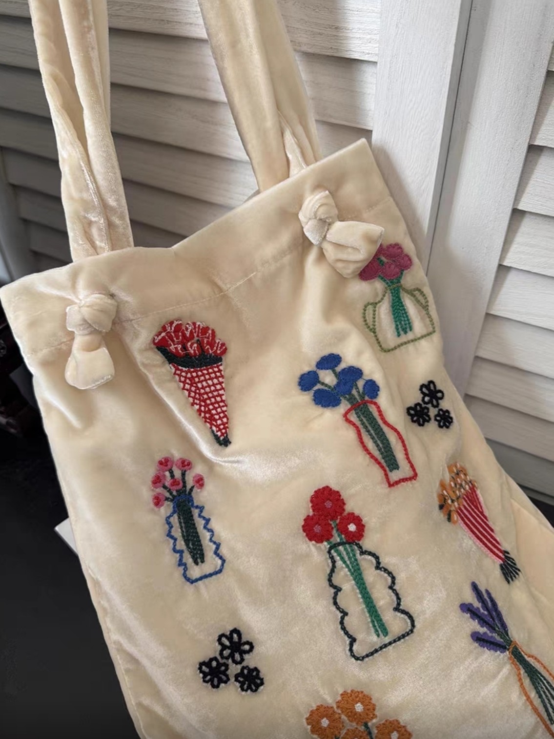 「现货」一袋子插花 两背式刺绣重工丝绒小包袋单肩包刺绣手袋,淘宝优惠券,粉丝福利购,淘宝优惠卷