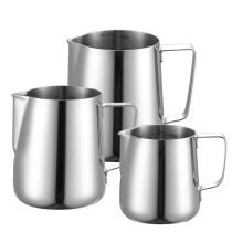 Factory straight for 304 stainless steel lakflower cup inner scale Stainless Steel Sharp Mouth Rawcup 1 0MM Thickened Milk Cafe Cup