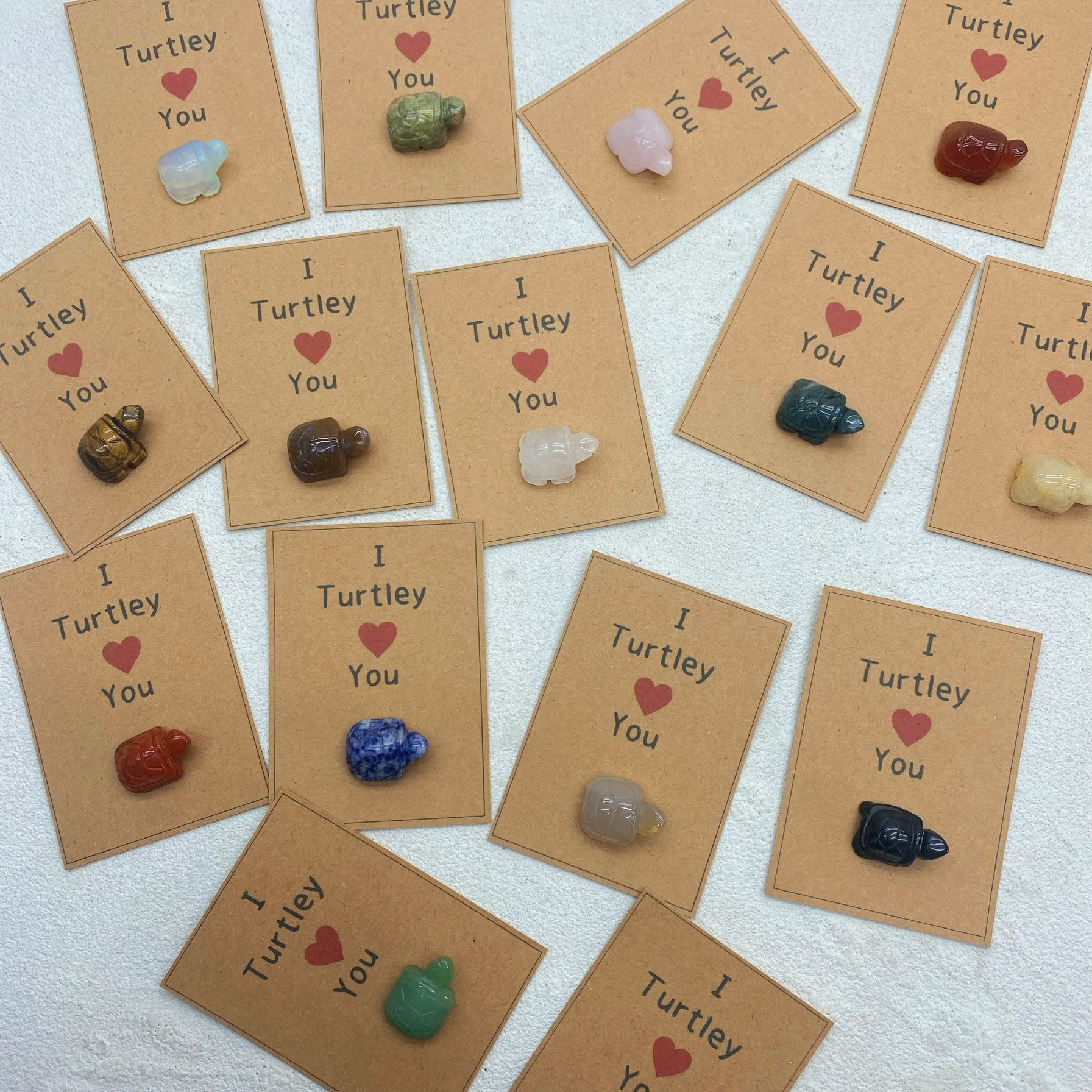 天然水晶原石雕刻小乌龟卡片套装家居装饰品桌面摆件生日礼物,淘宝优惠券,粉丝福利购,淘宝优惠卷