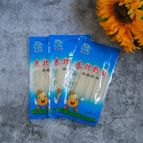 东北特产正宗水晶粉丝透明火锅马铃薯土豆粉条袋装90g*10袋 - 图0