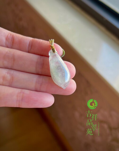 Bingzhong moxisha gum melon 18K gold pendant