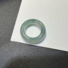 Nuobing light blue background jadeite ring with loose stones, natural Myanmar A-grade ring