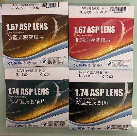 Genuine color-changing lenses ultra-thin anti-blue light color-changing lenses