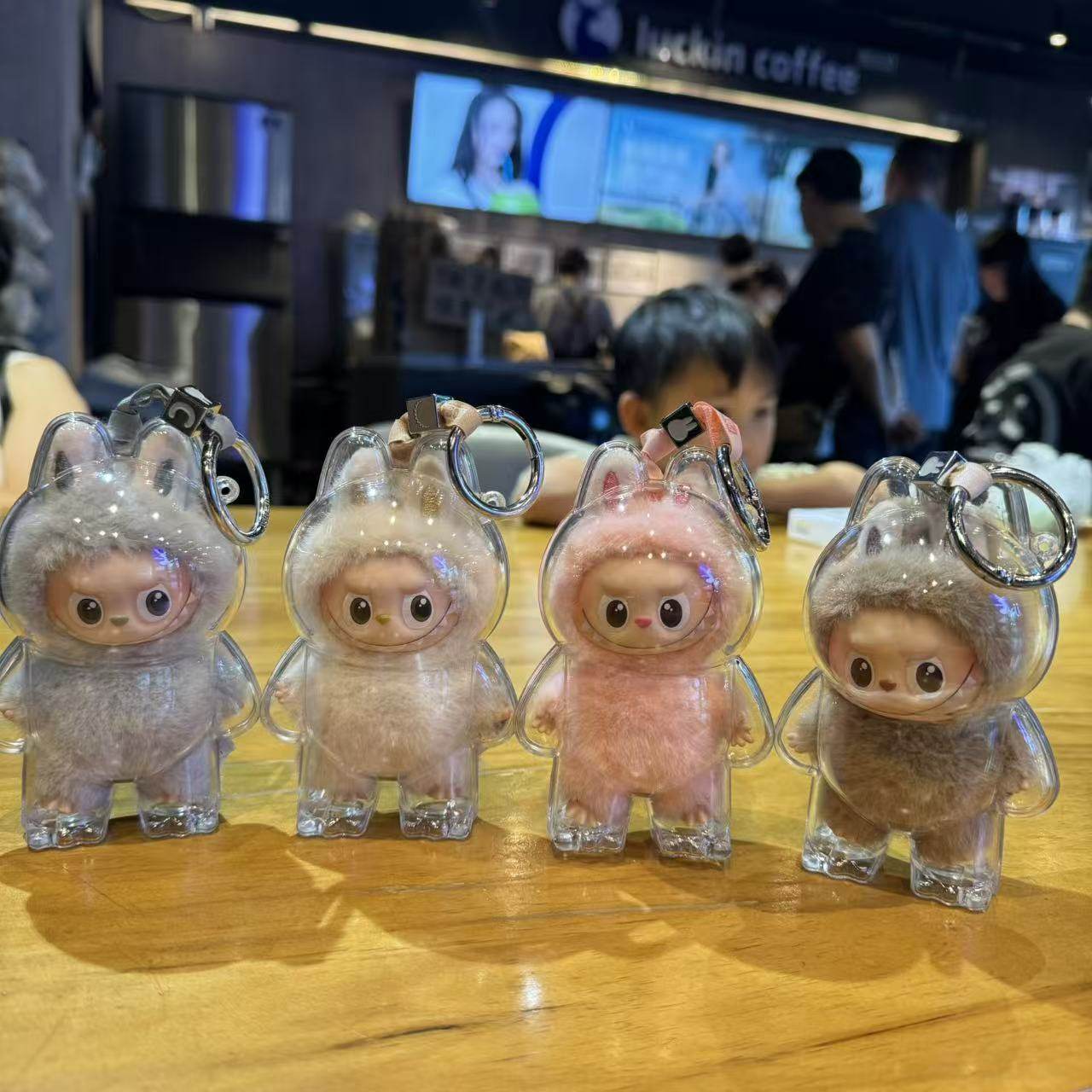 labubu4.0透明保护壳mini拉布布四代心底密码保护罩硬壳外出娃包,淘宝优惠券,粉丝福利购,淘宝优惠卷