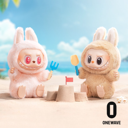 泡泡玛特labubu坐坐派对拉布布搪胶毛绒公仔官方正品挂件POPMART - 图1