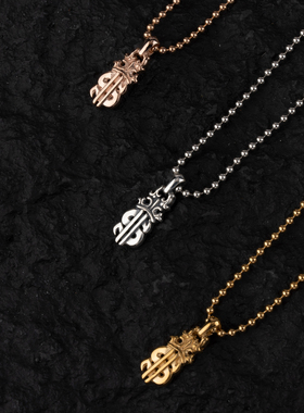 现货BWL美金吊坠发财项链