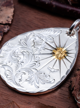 手工制作吊坠菊地键金银通用