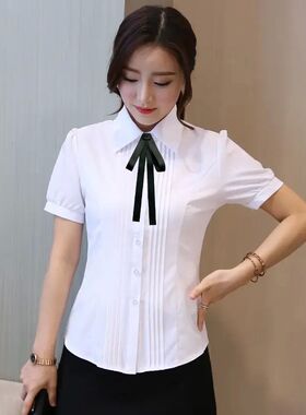 女jk职业酒店银行商业衬衣带子别针两用飘带款领花领结