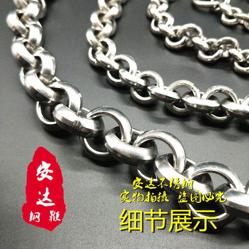 304不锈钢双棱无纹鞭短环厚壁弧面无纹螺母鞭麒麟健身响鞭指环鞭 - 图2