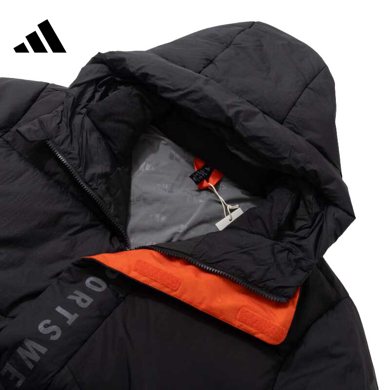 阿迪达斯官网冬季男子户外运动休闲连帽羽绒服外套JM4621