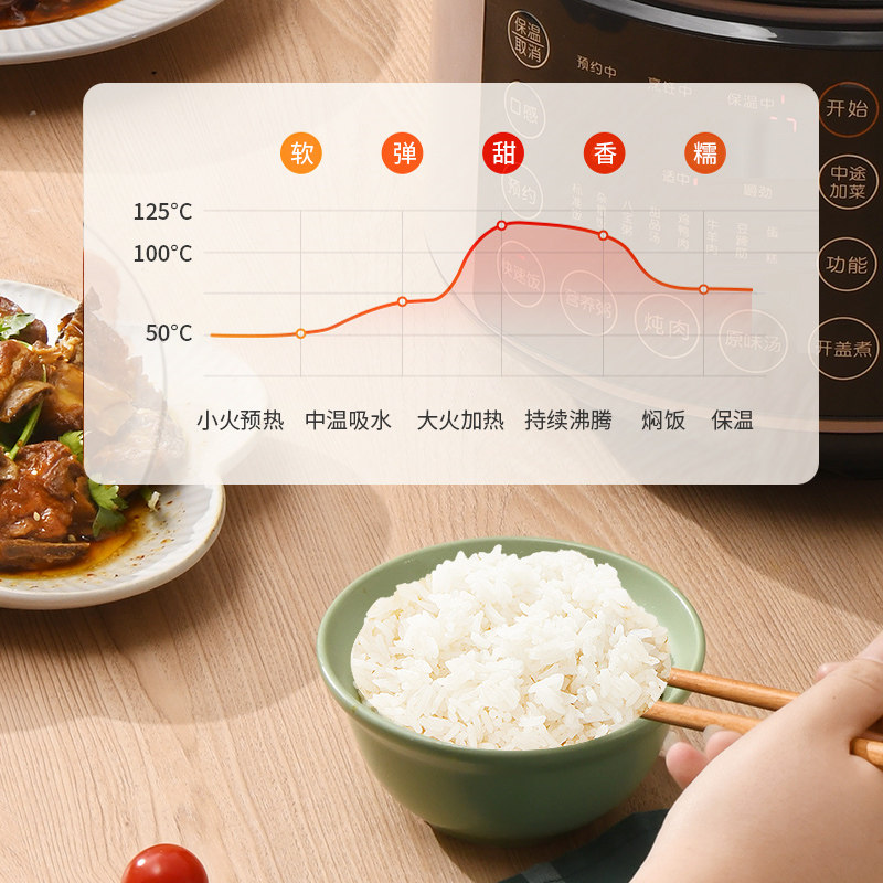 利仁电5l智能新款家用高压饭锅 LIVEN利仁电压力锅