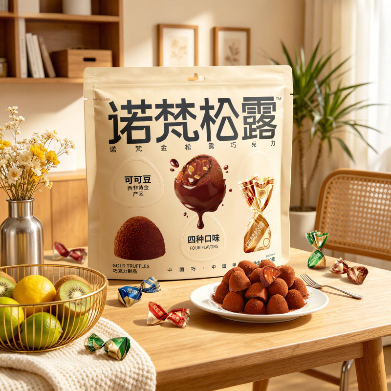 诺梵金松露巧克力年货节礼盒装可可脂生日糖果喜糖礼物零食送女友