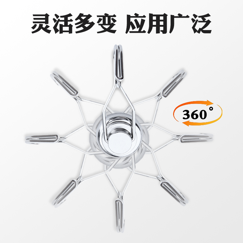 磁吸挂钩强力承重免打孔360°可旋转冰箱磁吸挂钩入户门后挂钥匙 - 图1