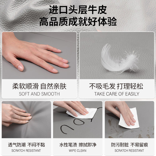 左右沙发真皮现代简约直排客厅大象耳朵贵妃位轻奢三人位家具5161 - 图2