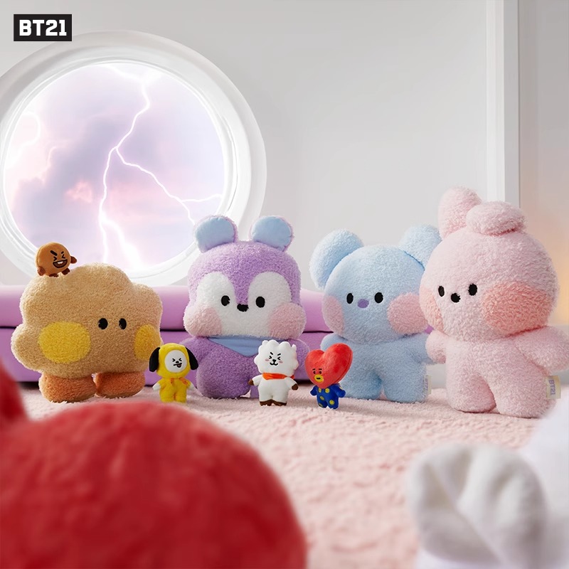 BT21 minini BIG&TINY系列毛绒公仔玩偶卡通可爱站姿娃娃女生礼物-图2