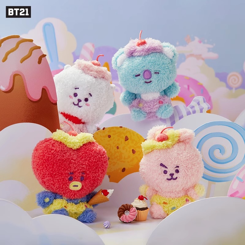 BT21防弹少年团On the Cloud系列毛绒公仔挂件玩偶挂饰卡通包挂 - 图0