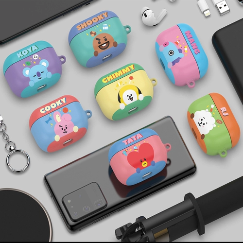 BT21 Bulletprone Youth Group Airpods Pro Cover Apple 2 -го поколения Apple Третий генерация Creative Cartoon Wireless Copect