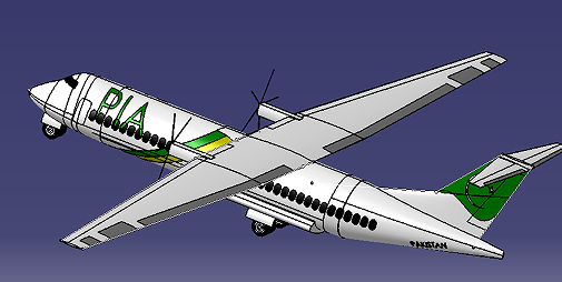 飞机ATR42飞机运输机3D模型 - 图3