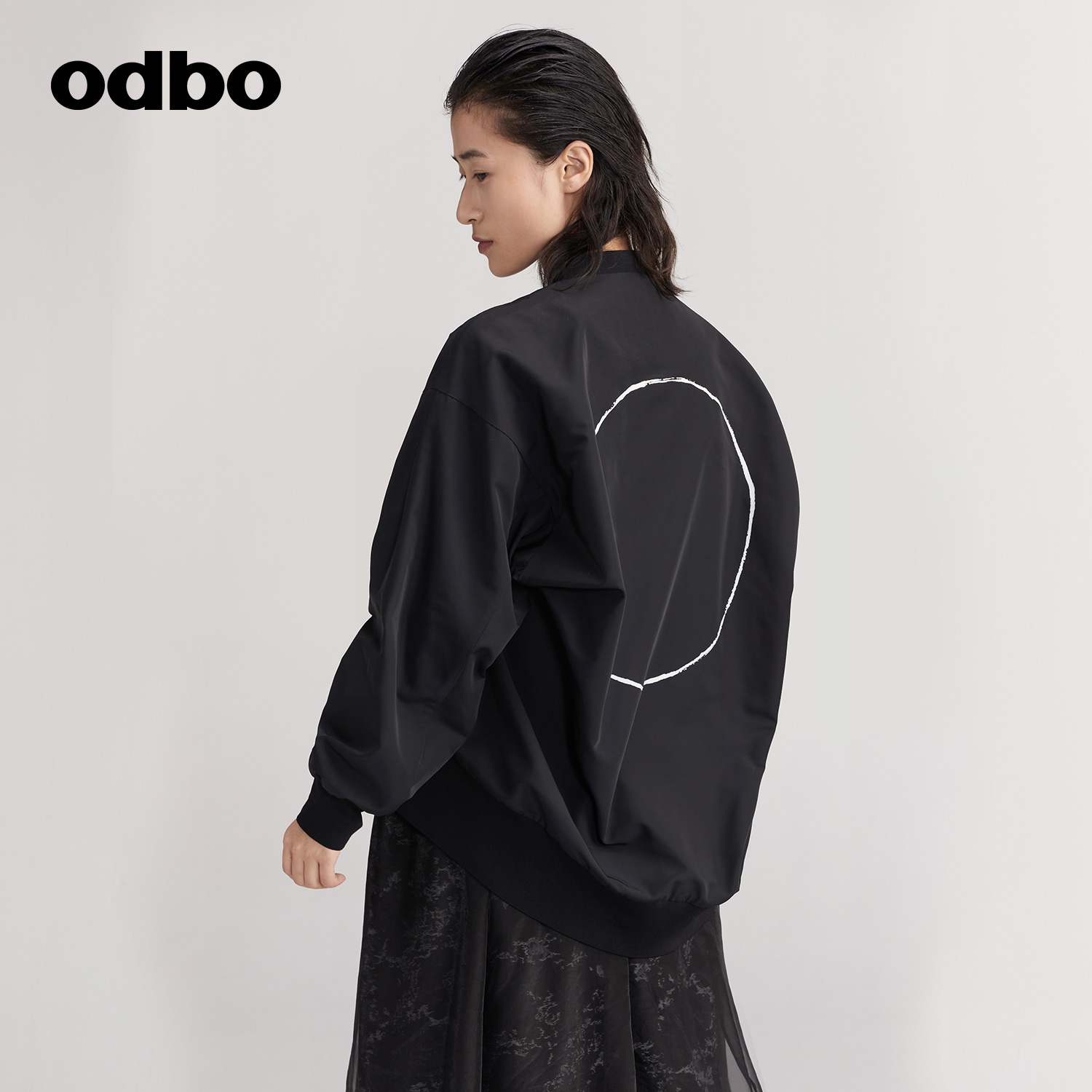 odbo/欧迪比欧原创设计男女同款短外套女夏装新款短款上衣潮 - 图1