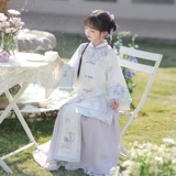 Детское ханьфу, комплект для девочек, платье, китайский стиль