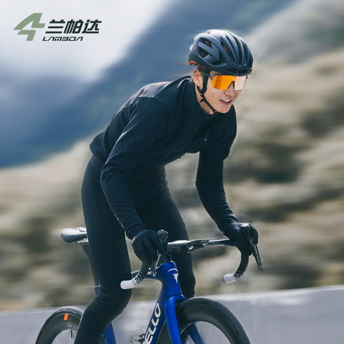 兰帕达0-10度防风防水抓绒骑行外套男夹克套装秋冬公路自行车龙韵 - 图3