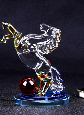 水晶生肖书房柜台开业招財摆件